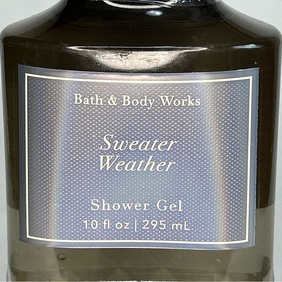 New Sealed Bath & Body Works SWEATER WEATHER Shower Gel Body Wash 10 oz - Picture 2 of 4